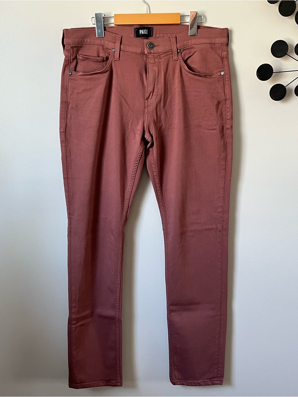 Men's PAIGE DUSTY ROSE LENNOX JEANS